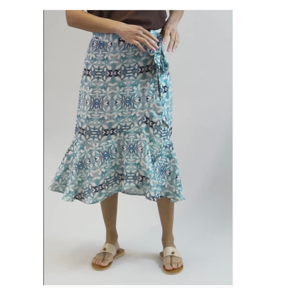 Noonday Collection Ruffle Wrap Skirt size 1